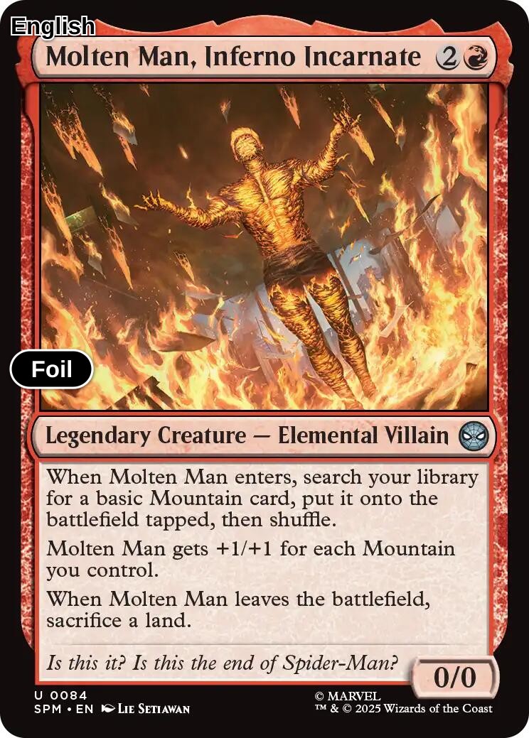Molten Man, Inferno Incarnate
