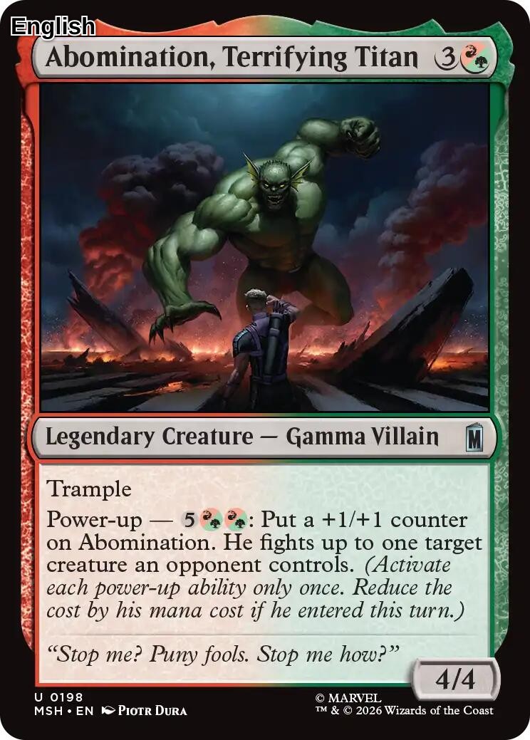 Abomination, Terrifying Titan