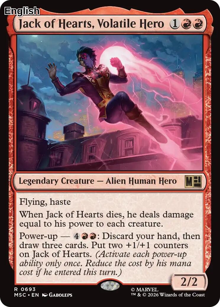 Jack of Hearts, Volatile Hero