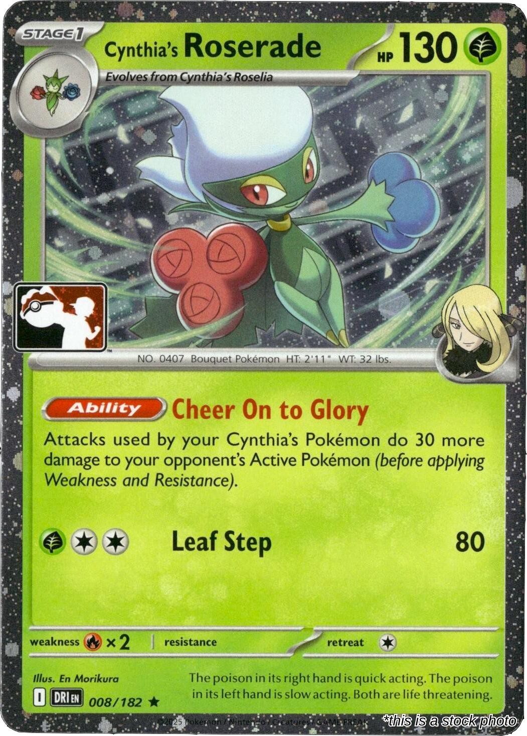 Cynthia's Roserade - 008/182 (Cosmos Holo)