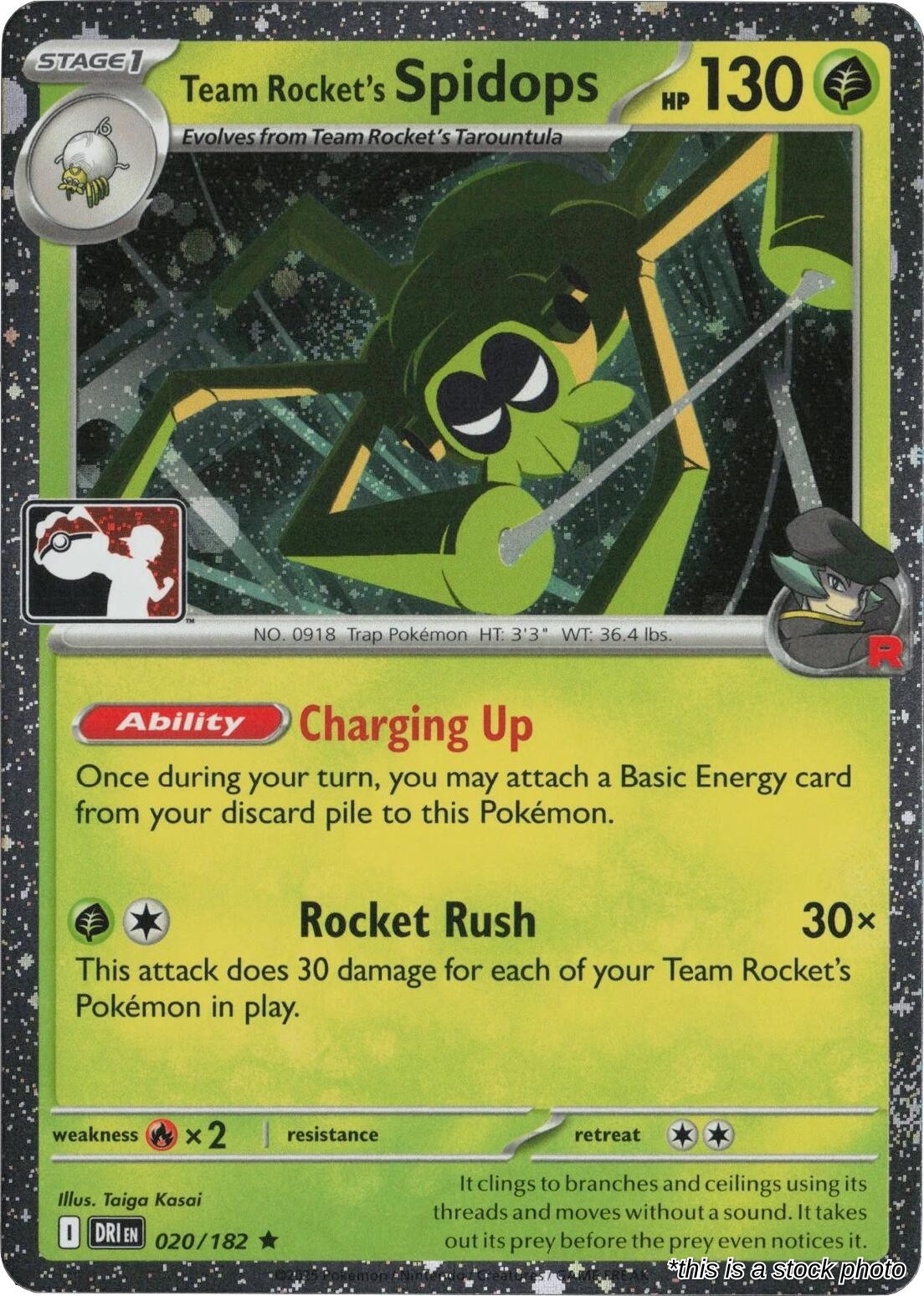 Team Rocket's Spidops - 020/182 (Cosmos Holo)