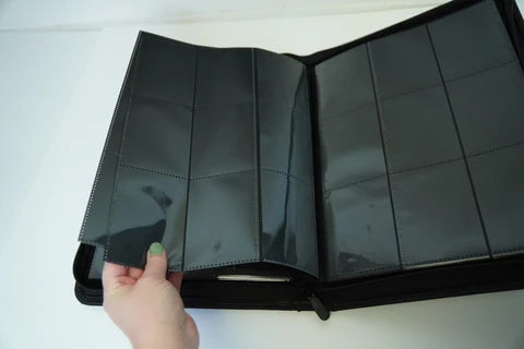EVORETRO 9-Pocket Zip-Up Trading Card Zipper Binder for 360 cards